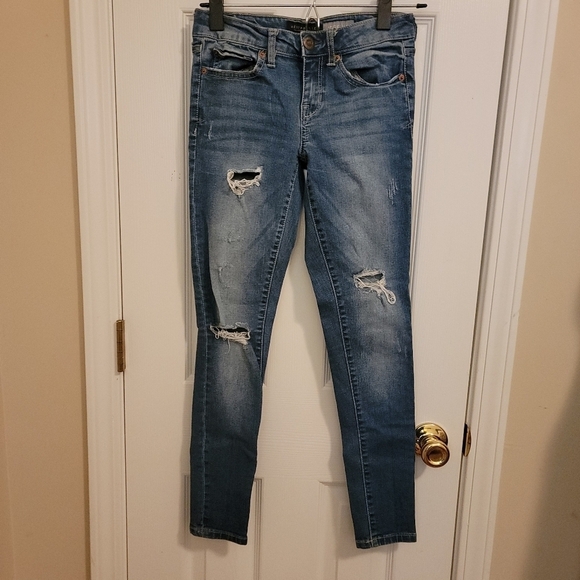 Aeropostal Denim Jeggings Size 2 Reg - Picture 2 of 5